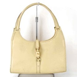 GUCCI Jackie 002.1068 2404 Handbag Leather Beige Women's