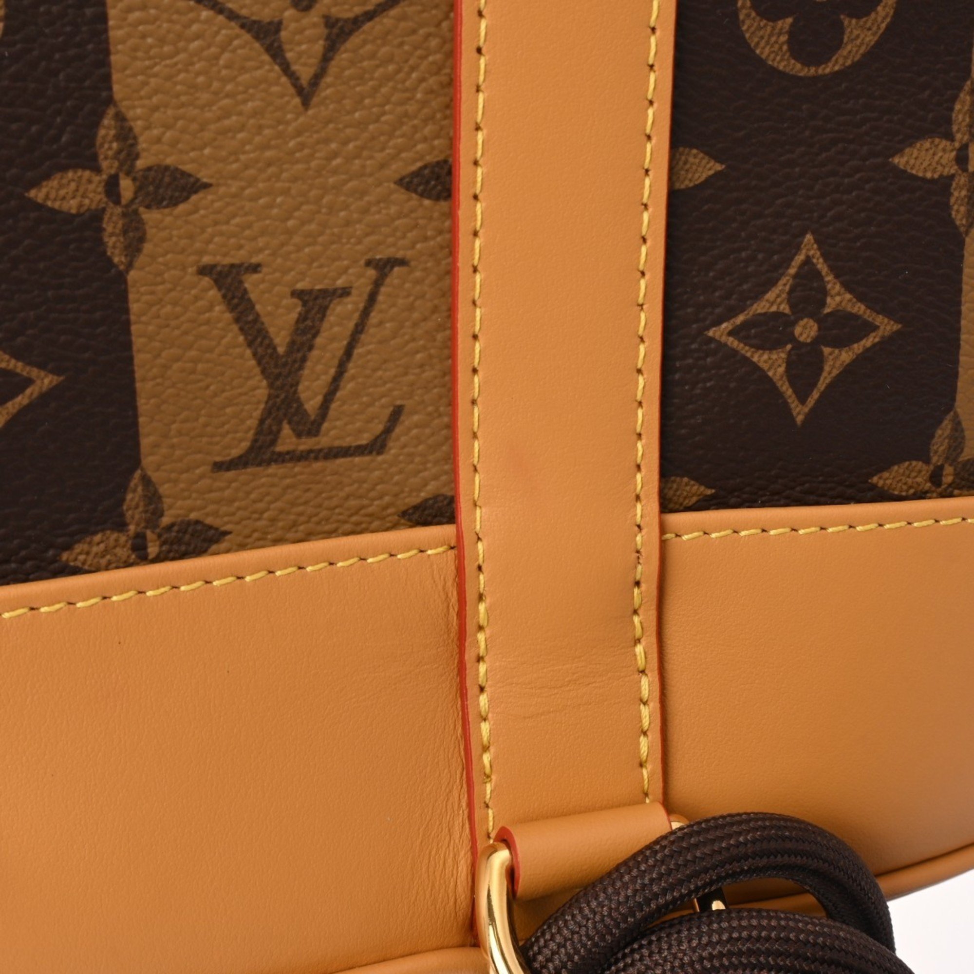 LOUIS VUITTON Louis Vuitton Monogram Stripe Randonne LV x NIGO Collaboration Brown M45968 Men's Canvas Shoulder Bag