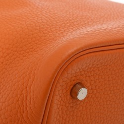 HERMES Hermes Picotin MM Orange H Stamp (around 2004) Women's Taurillon Clemence Handbag