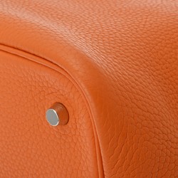 HERMES Hermes Picotin MM Orange H Stamp (around 2004) Women's Taurillon Clemence Handbag