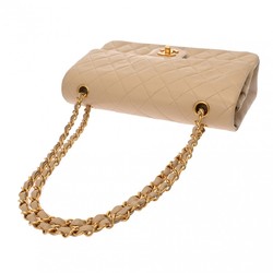 CHANEL Chanel Matelasse Chain Shoulder 25cm Beige A01112 Women's Lambskin Bag