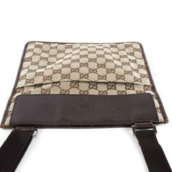 GUCCI 27639 213317 Shoulder Bag GG Canvas Brown Women's