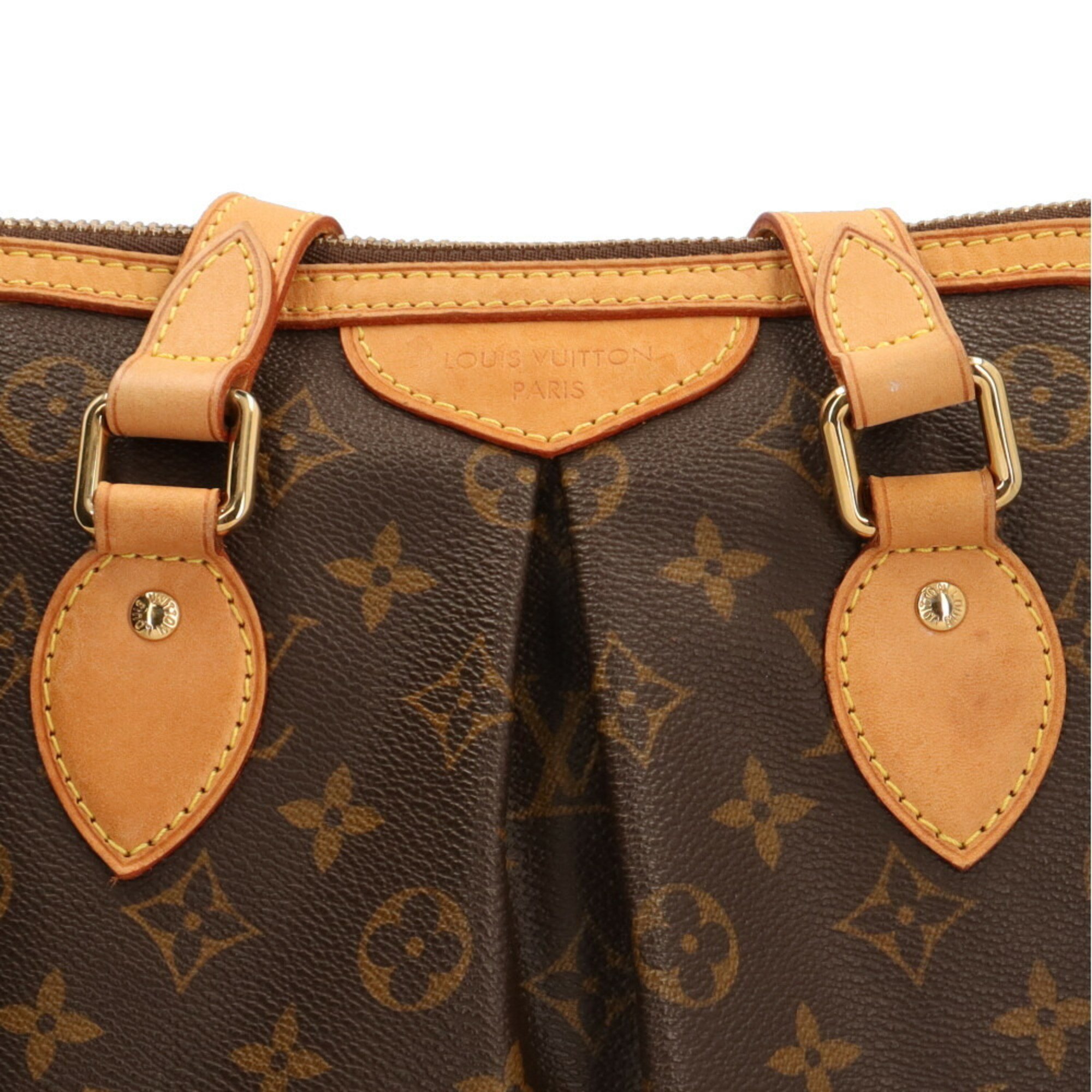 Louis Vuitton Palermo PM Monogram Shoulder Bag Canvas M40145 Brown Women's LOUIS VUITTON 2way BRB02670000009421