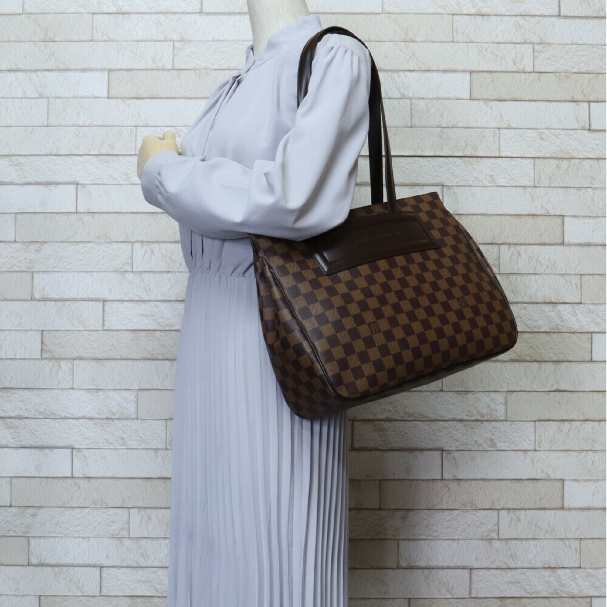 Louis Vuitton Parioli PM Damier Shoulder Bag Canvas N51123 Brown Women's LOUIS VUITTON