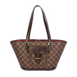 Louis Vuitton Manosque PM Damier Shoulder Bag Canvas N51121 Brown Women's LOUIS VUITTON