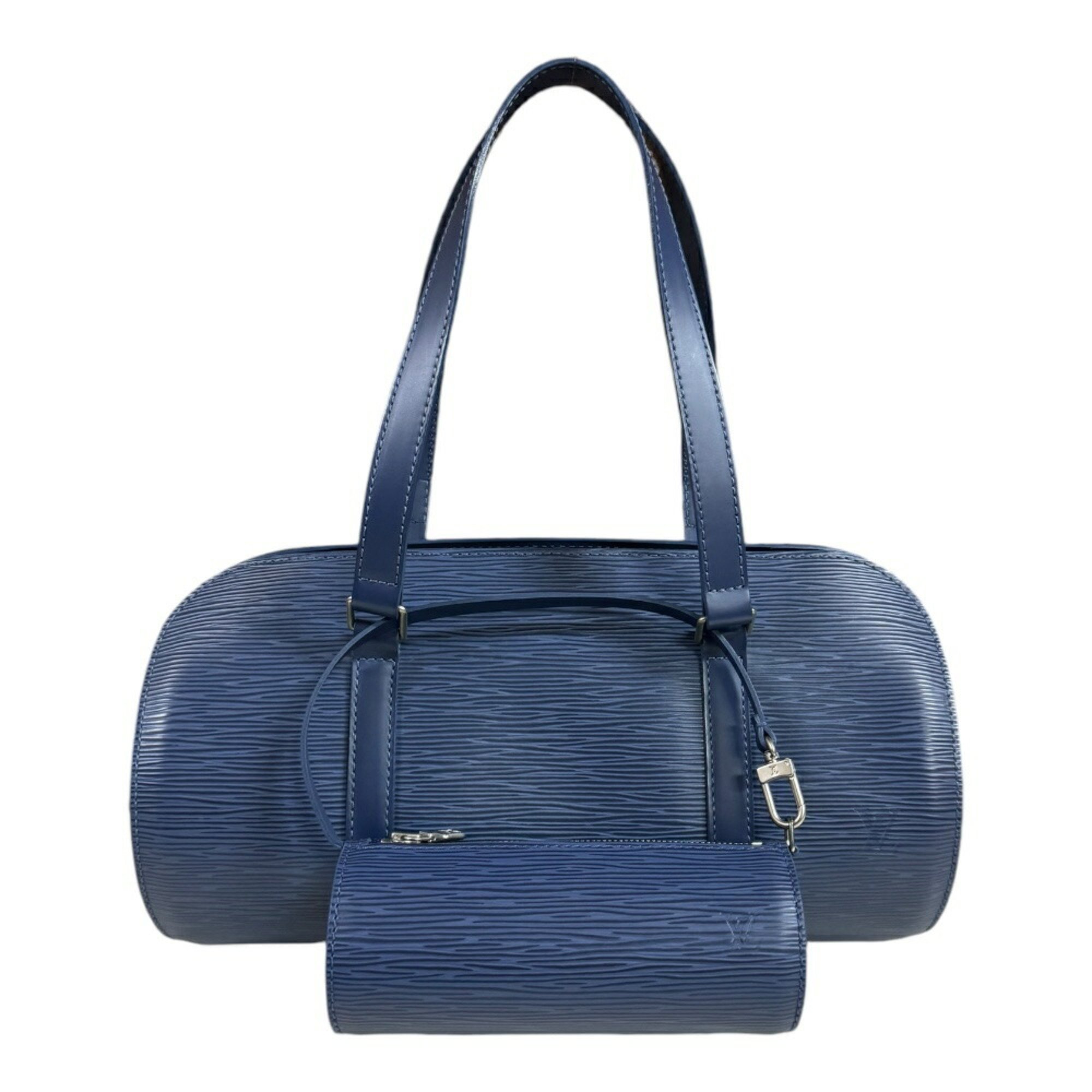 Louis Vuitton Soufflot Epi Handbag Leather M5222G Navy Women's LOUIS VUITTON