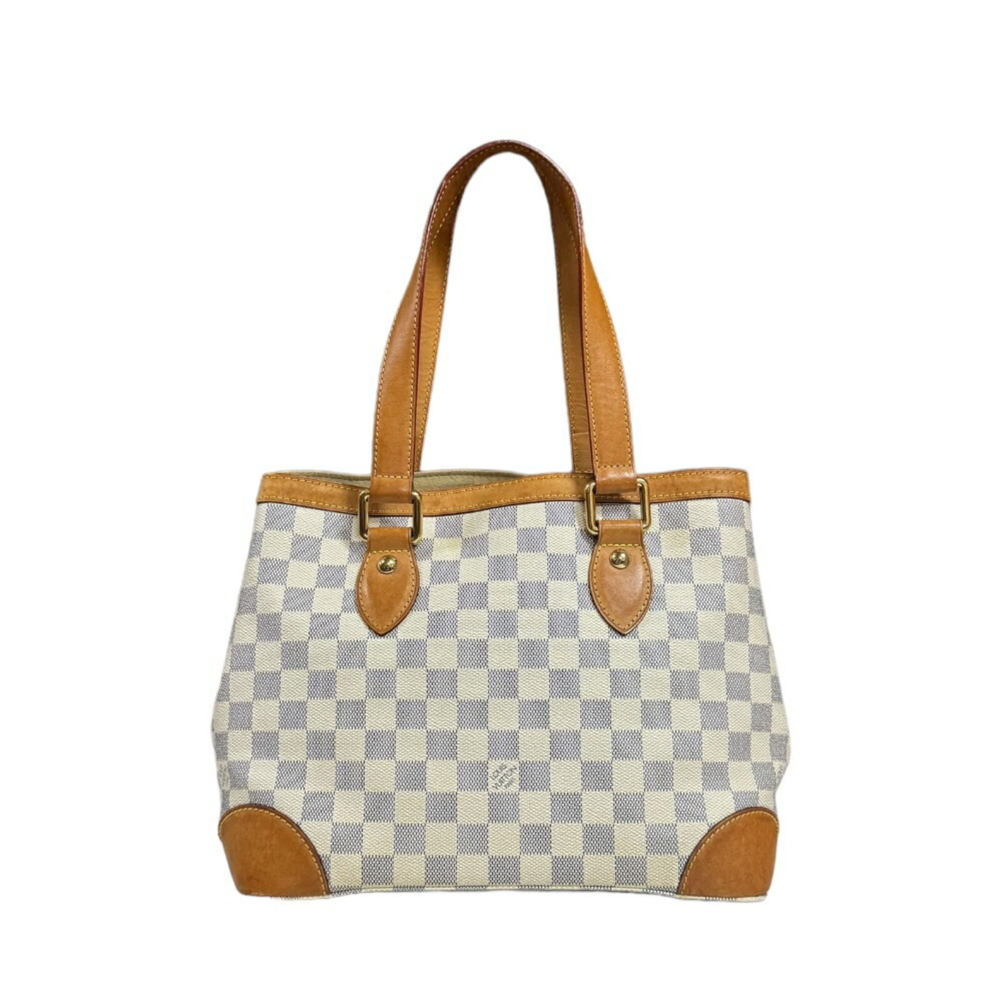 Louis Vuitton Hampstead PM Damier Azur Shoulder Bag Canvas N51207 White Women's LOUIS VUITTON