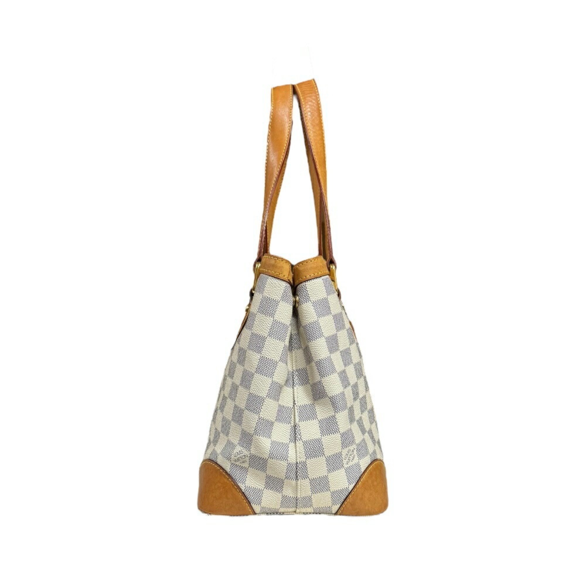 Louis Vuitton Hampstead PM Damier Azur Shoulder Bag Canvas N51207 White Women's LOUIS VUITTON