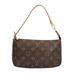 Louis Vuitton Pochette Accessoires Monogram Handbag Canvas M51980 Brown Women's LOUIS VUITTON