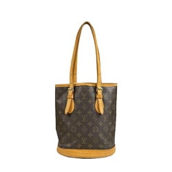 Louis Vuitton Bucket PM Monogram Shoulder Bag Canvas M42238 Brown Women's LOUIS VUITTON