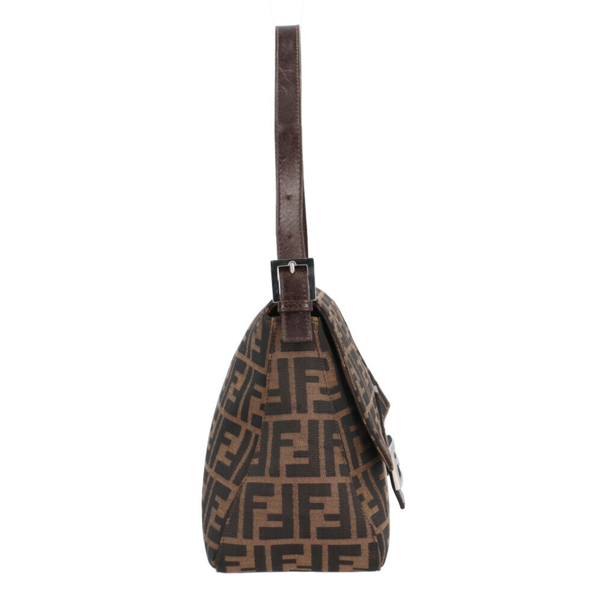 FENDI Mamma Bucket Zucca Shoulder Bag Canvas 26325 Brown Women's