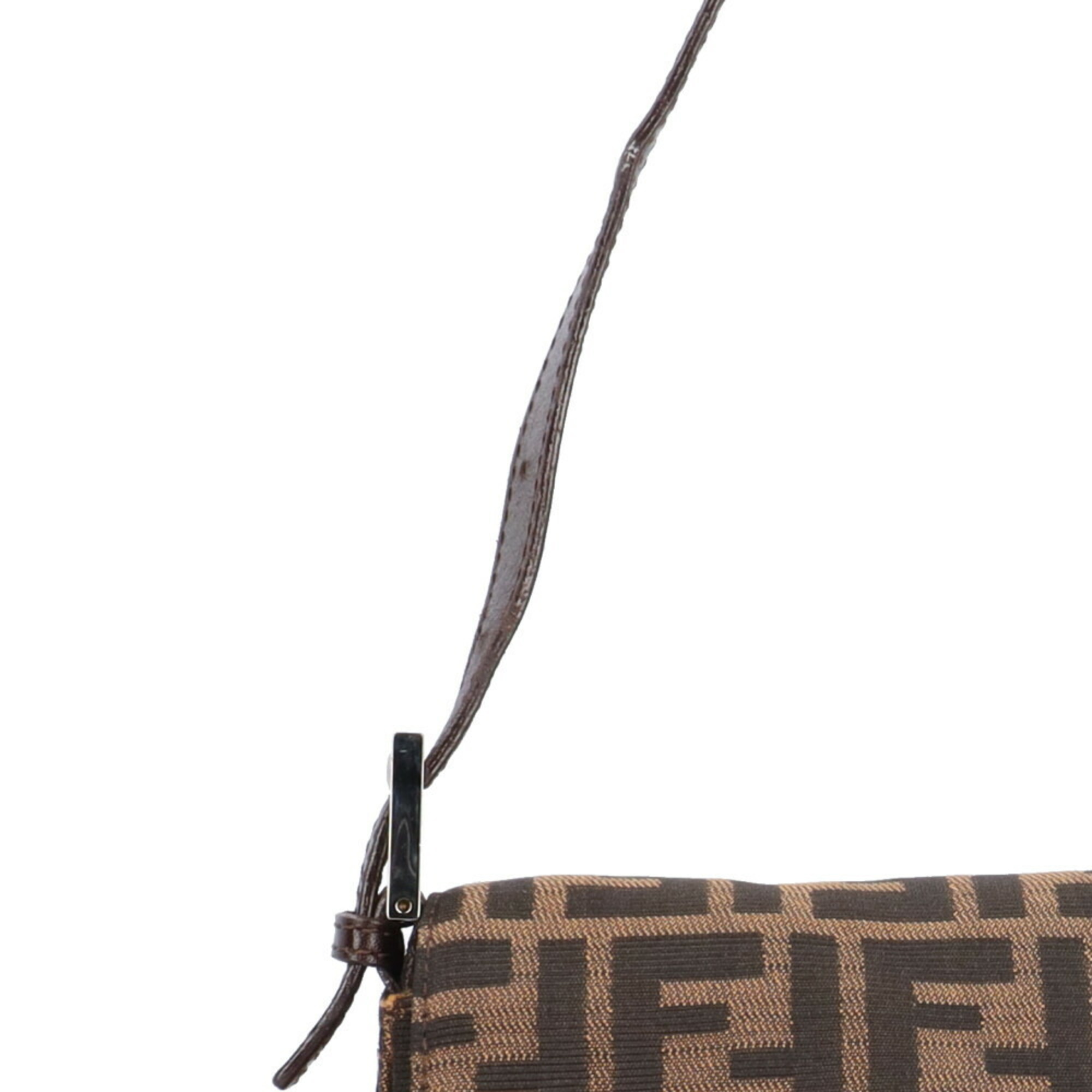 FENDI Mamma Bucket Zucca Shoulder Bag Canvas 26325 Brown Women's