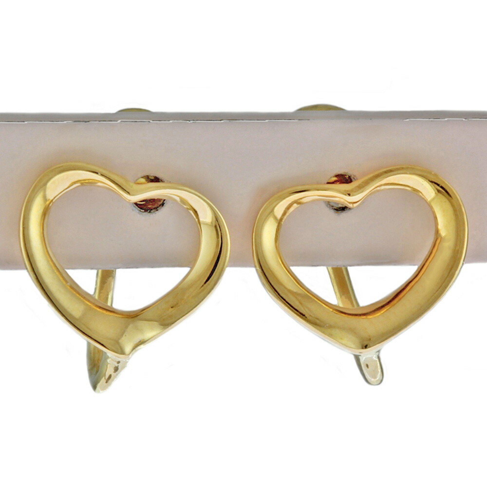 Tiffany Heart Earrings 18K Gold Women's TIFFANY&Co.