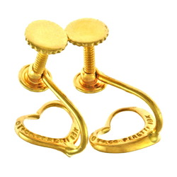 Tiffany Heart Earrings 18K Gold Women's TIFFANY&Co.