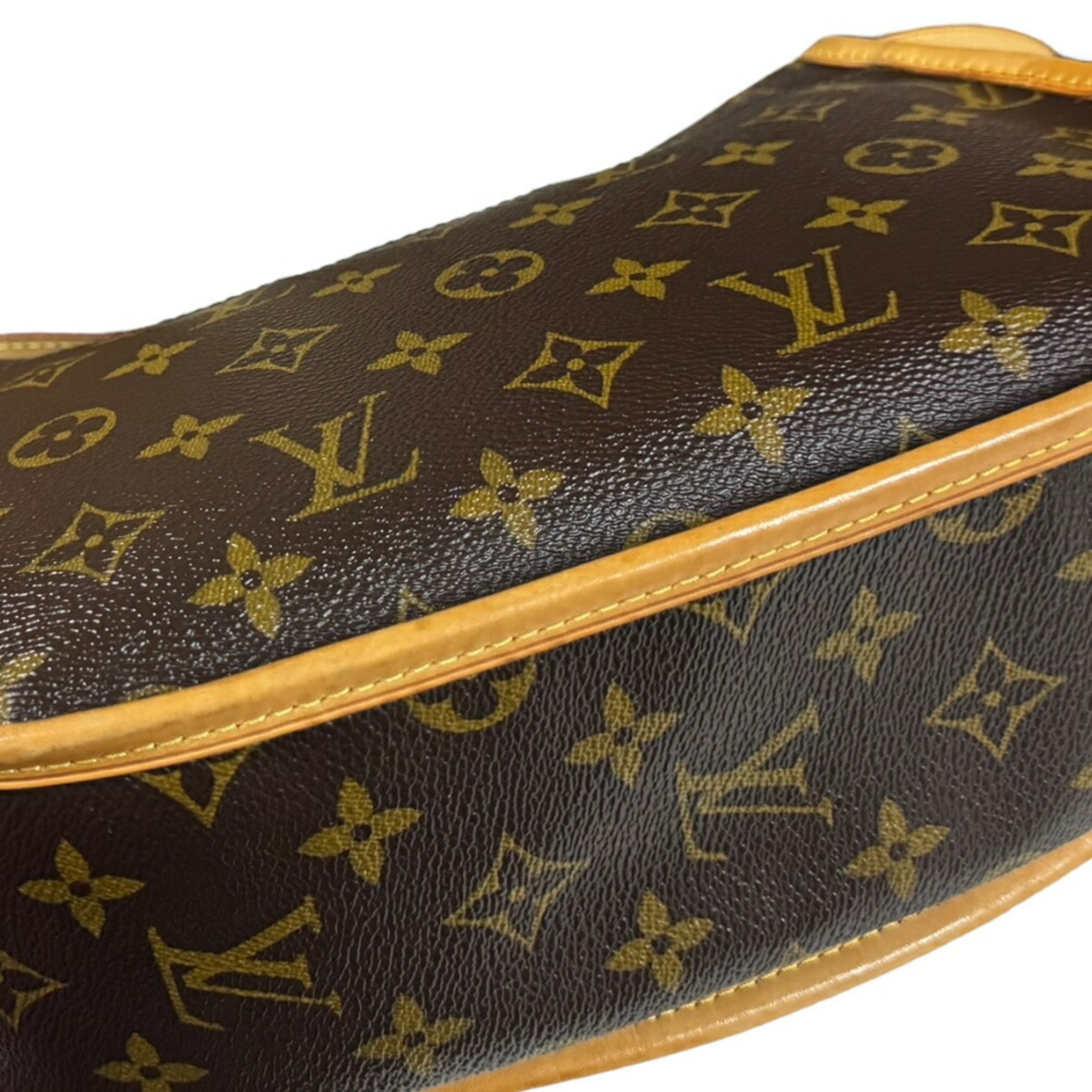 Louis Vuitton Menilmontant PM Monogram Shoulder Bag Canvas M40474 Brown Women's LOUIS VUITTON