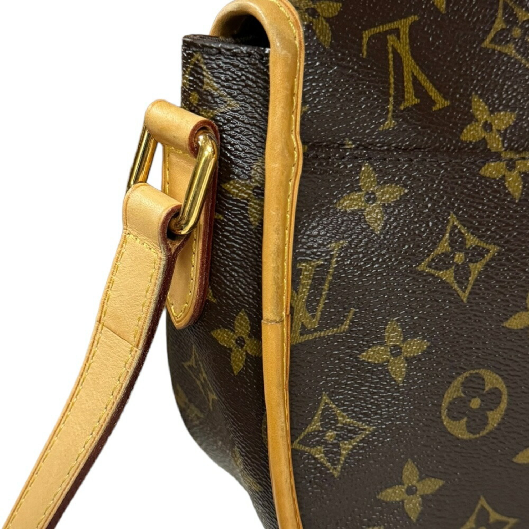 Louis Vuitton Menilmontant PM Monogram Shoulder Bag Canvas M40474 Brown Women's LOUIS VUITTON