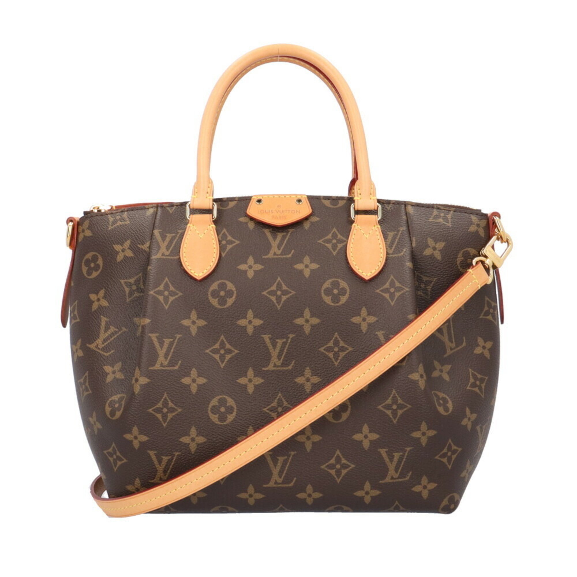 Louis Vuitton Turen PM Monogram Shoulder Bag Canvas M48813 Brown Women's LOUIS VUITTON 2way BRB02310000011629