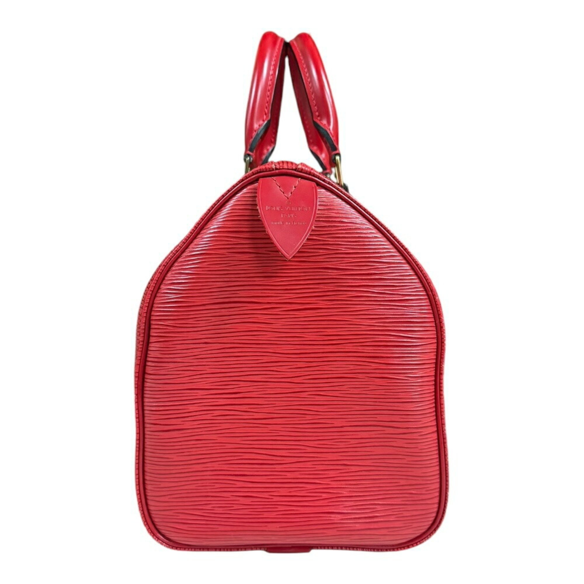 Louis Vuitton Speedy 25 Epi Handbag M43017 Red Women's LOUIS VUITTON