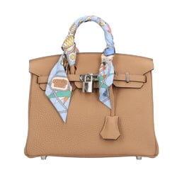 Hermes Birkin 25 Handbag Leather Beige Women's HERMES