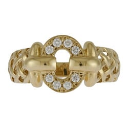 Christian Dior Ring, Dior, size 10, 18k gold, diamond, women's,