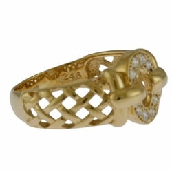 Christian Dior Ring, Dior, size 10, 18k gold, diamond, women's,