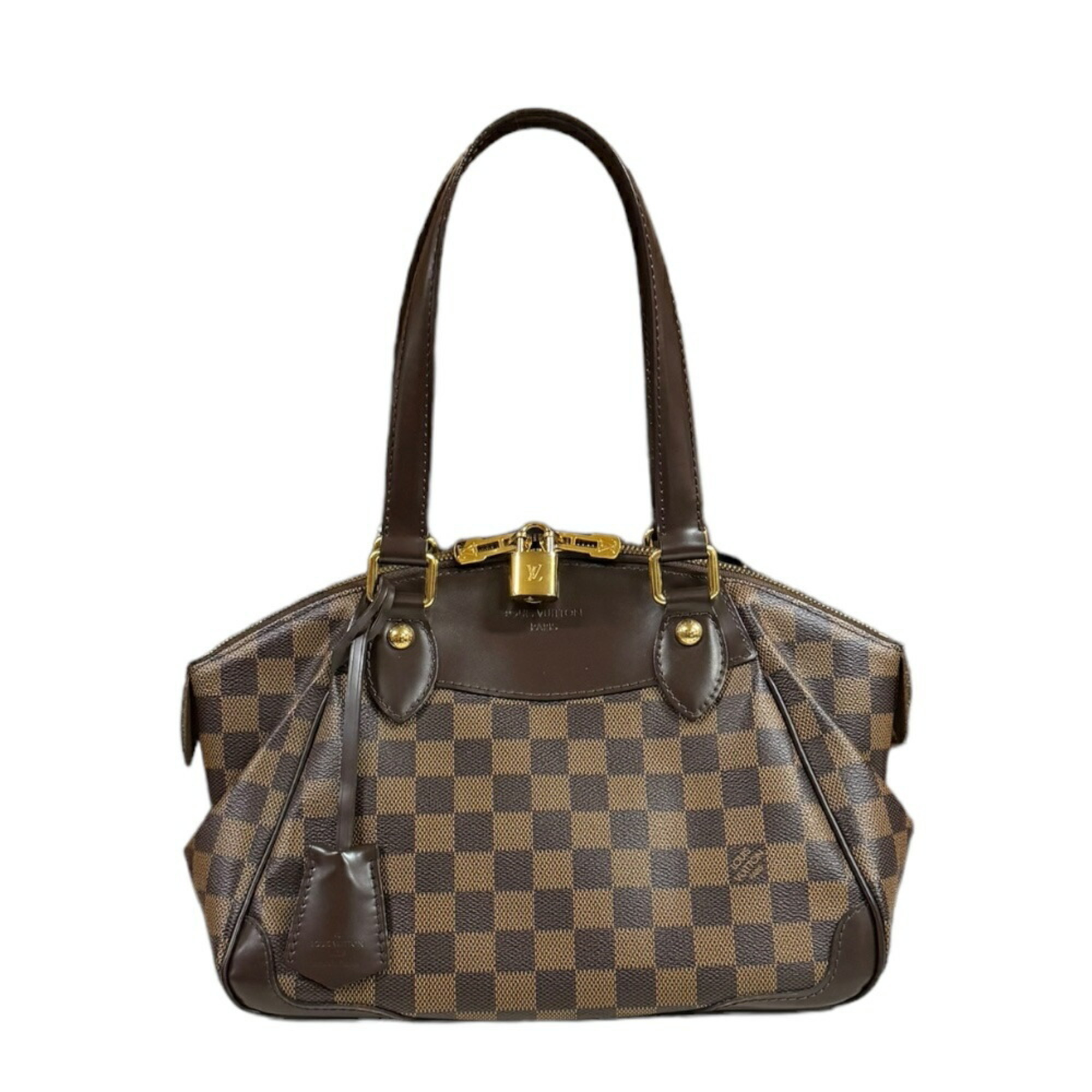 Louis Vuitton Verona PM Damier Handbag Canvas N41117 Brown Women's LOUIS VUITTON