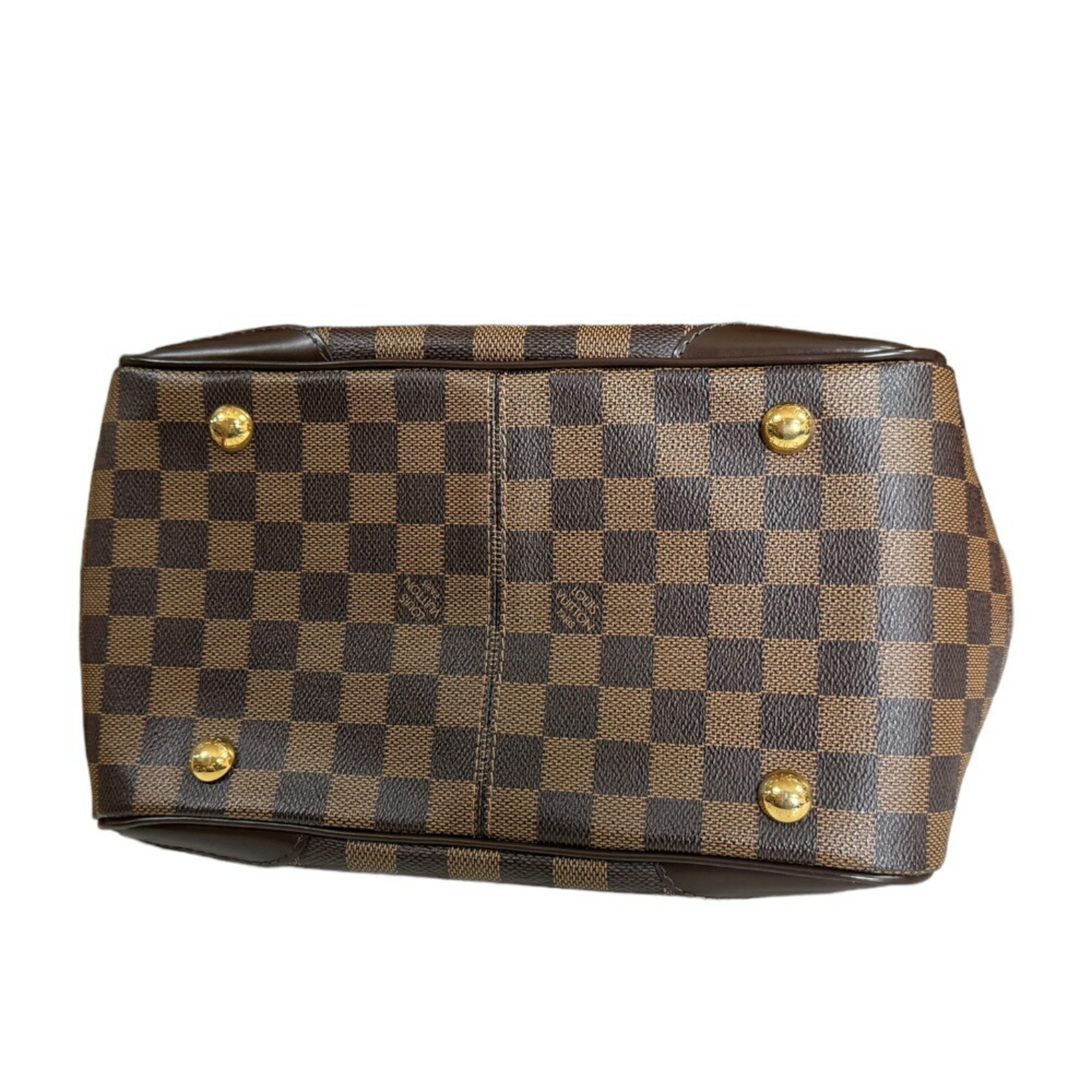 Louis Vuitton Verona PM Damier Handbag Canvas N41117 Brown Women's LOUIS VUITTON