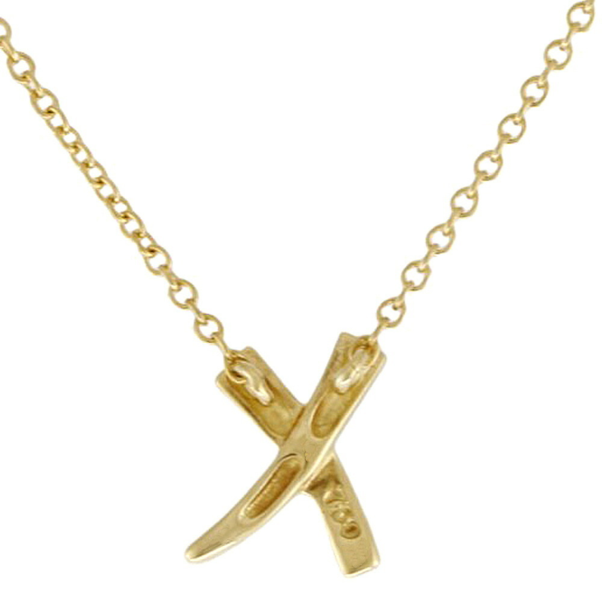 Tiffany Kiss Necklace 18K Gold Women's TIFFANY&Co.