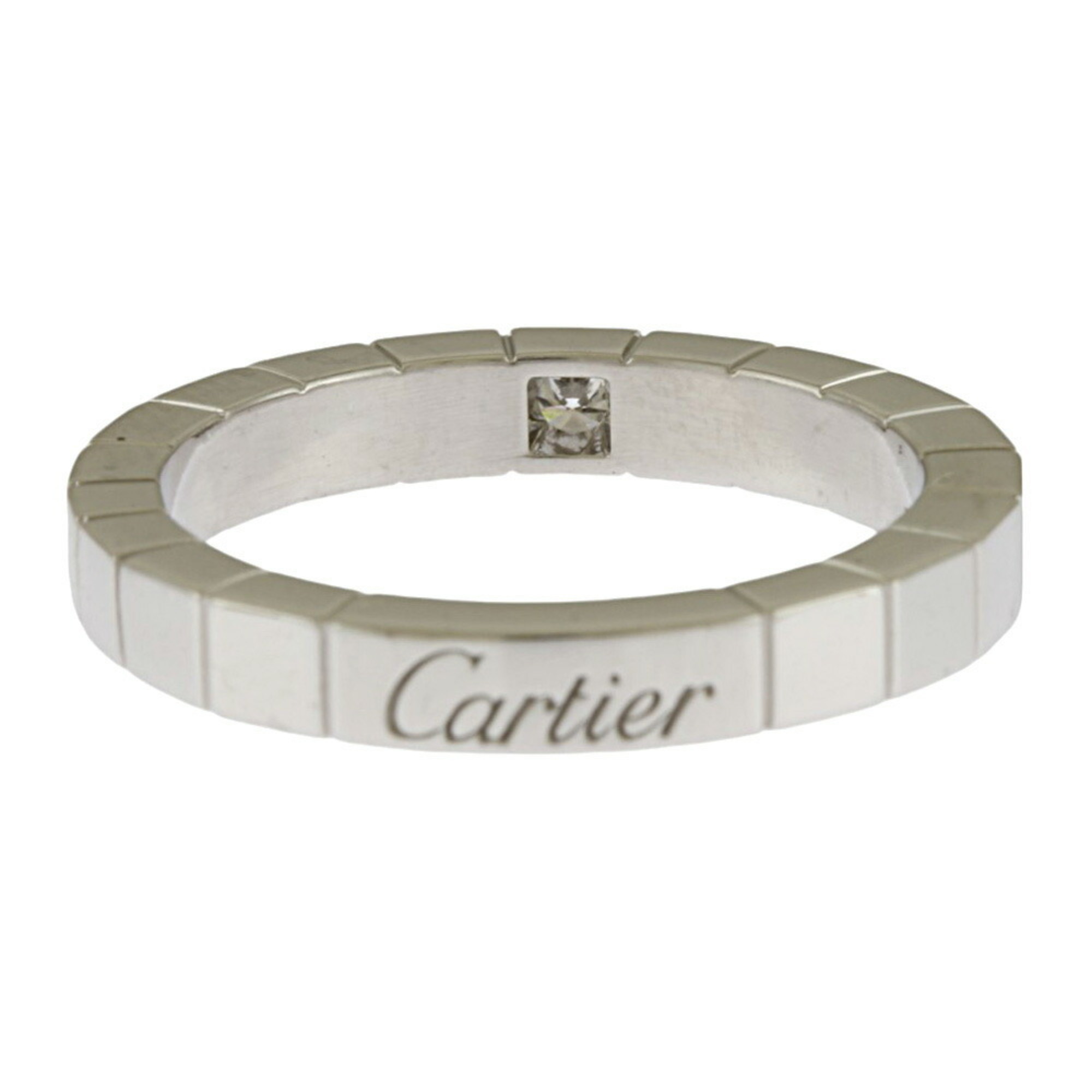 Cartier Lanier Ring, Size 12, 18K Gold, Diamond, Women's, CARTIER