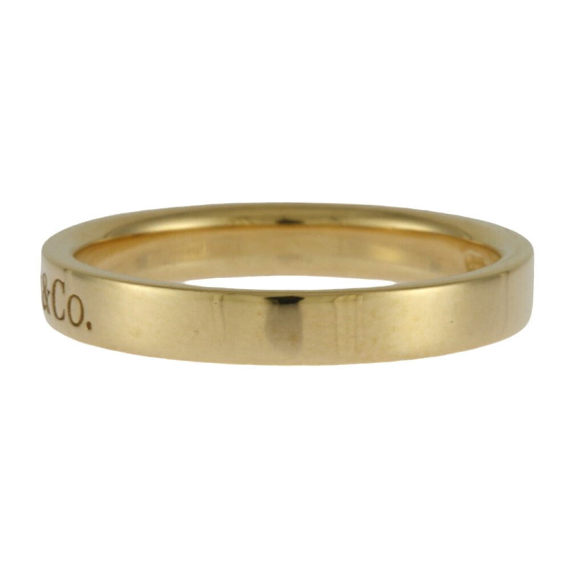 Tiffany Flat Band Ring, Tiffany, size 11, 18k gold, women's, TIFFANY&Co.