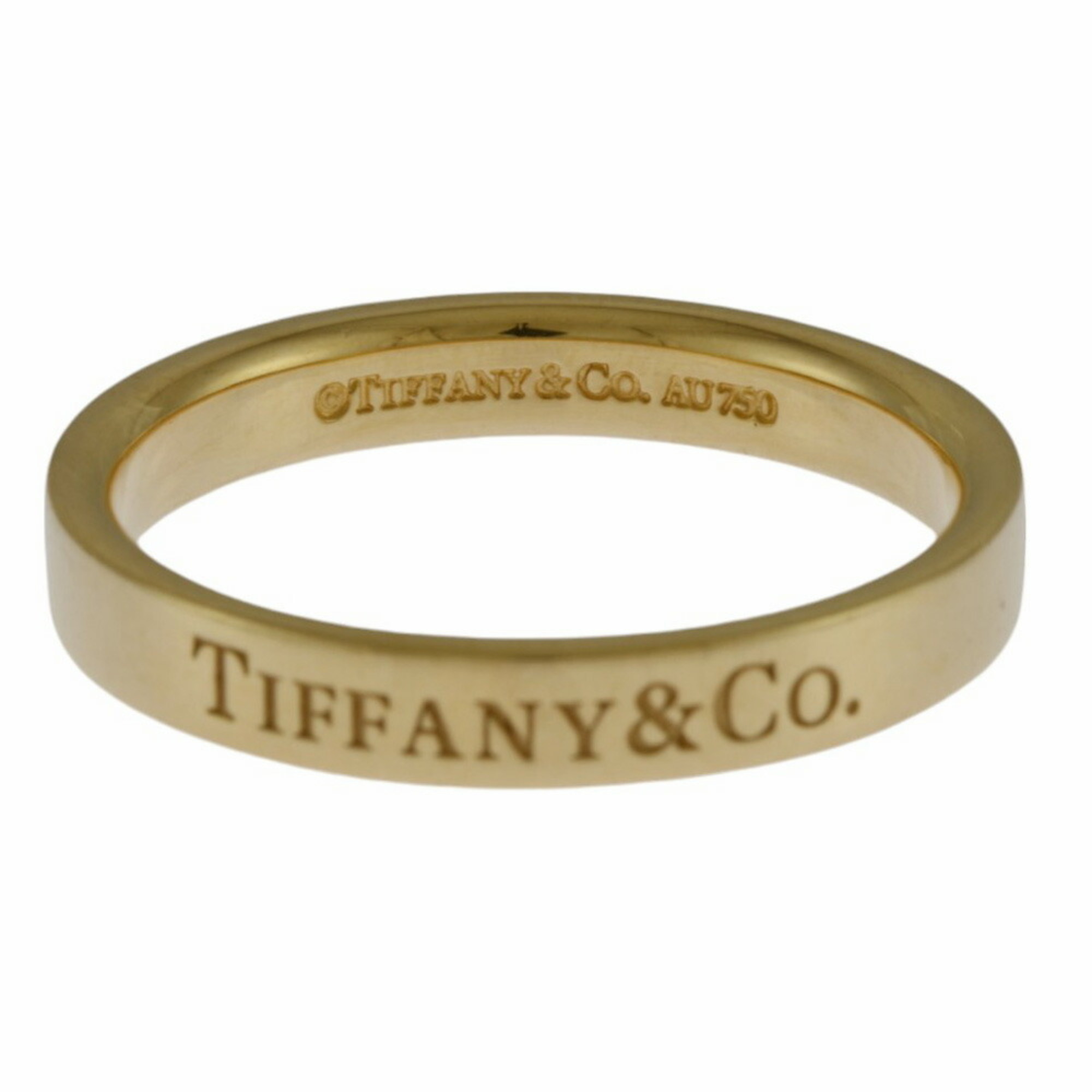 Tiffany Flat Band Ring, Tiffany, size 11, 18k gold, women's, TIFFANY&Co.