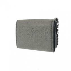 STELLA MCCARTNEY Falabella Small Wallet, Grey, Women's, Polyester, Tri-fold Wallet