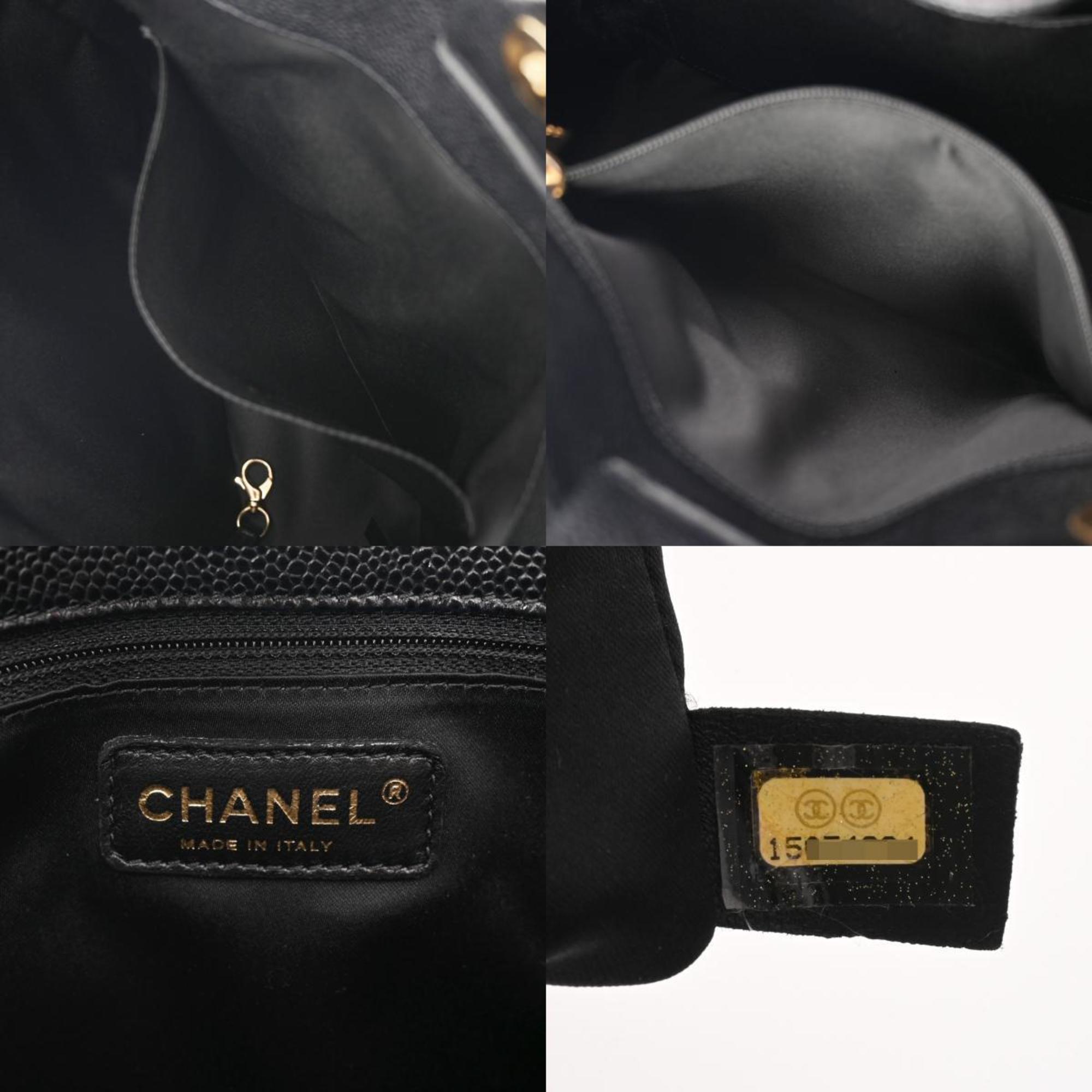 CHANEL Chanel Matelasse PST Petite Tote Black A50994 Women's Caviar Skin Bag