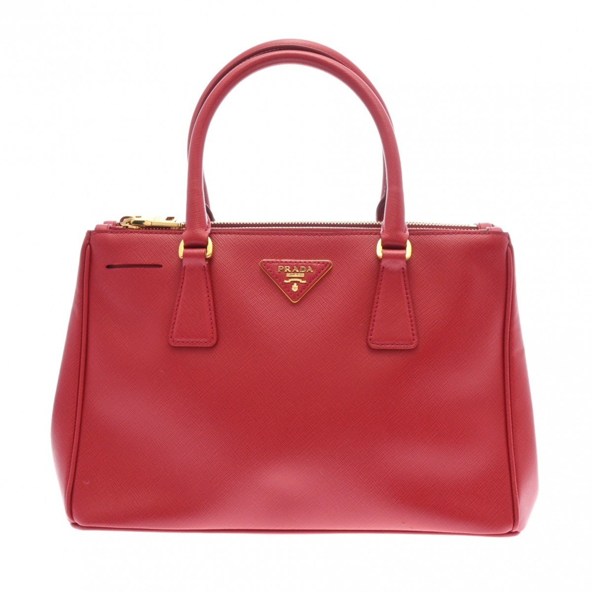 PRADA Prada Galleria Fuoco BN1801 Women's Saffiano Handbag