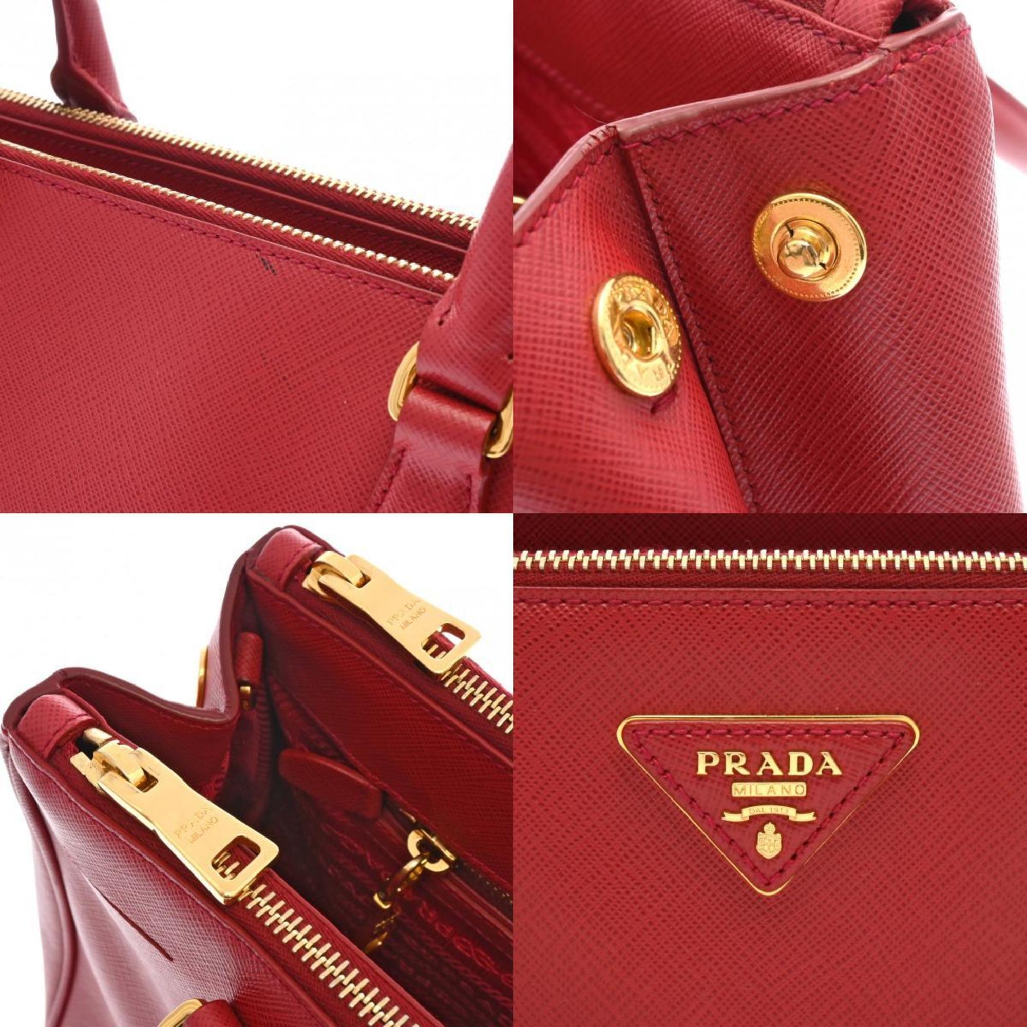 PRADA Prada Galleria Fuoco BN1801 Women's Saffiano Handbag