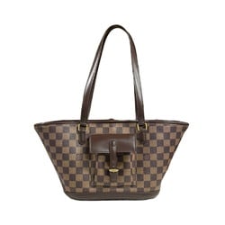 Louis Vuitton Manosque PM Damier Shoulder Bag Canvas N51121 Brown Women's LOUIS VUITTON