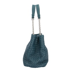 Bottega Veneta Intrecciato Tote Bag 428052 Blue Women's BOTTEGAVENETA Chain BRB10010000015397