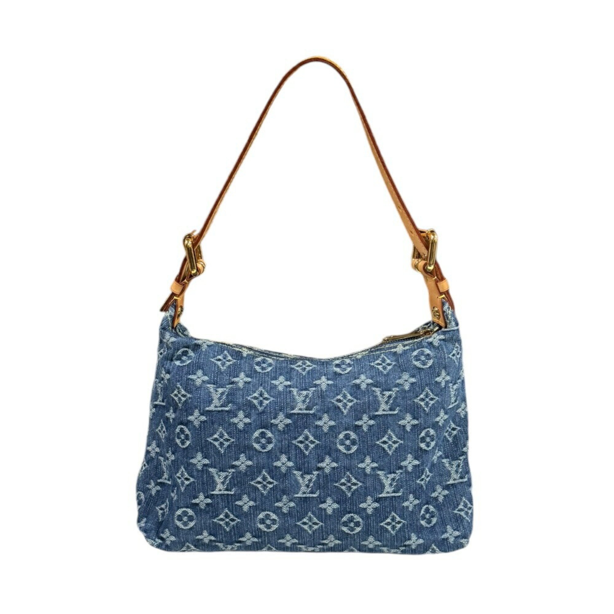 Louis Vuitton Baggy PM Monogram Denim Shoulder Bag M95049 Blue Women's LOUIS VUITTON