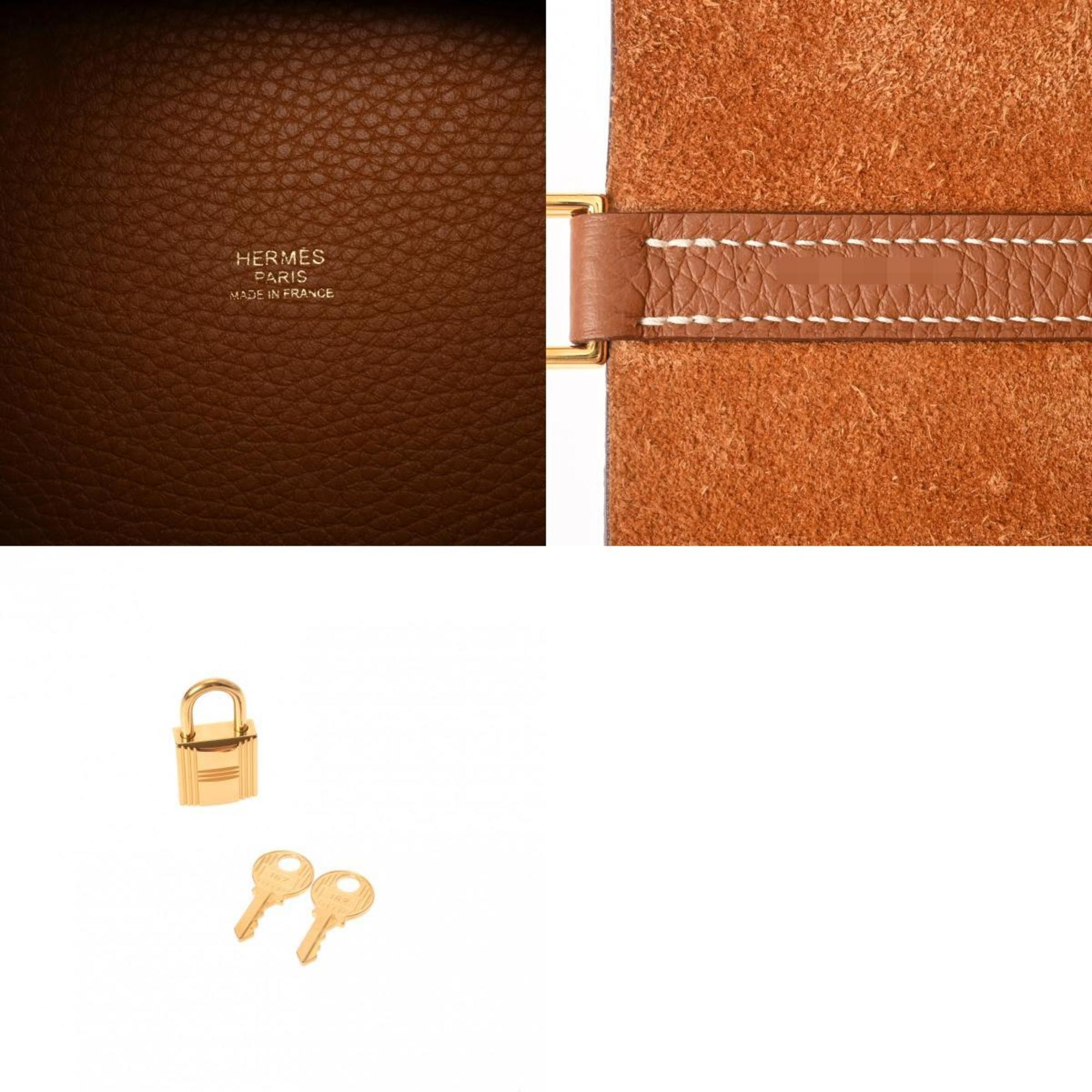 HERMES Picotin Lock MM Gold Y Stamp (around 2020) Women's Taurillon Clemence Handbag