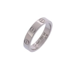 CARTIER Love Ring #48 Size 8 Women's K18 White Gold