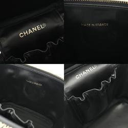 CHANEL Vanity Black A01998 Women's Caviar Skin Handbag