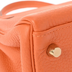 HERMES Kelly 28 Inner Stitching Orange X Stamp (around 2016) Women's Taurillon Clemence Handbag