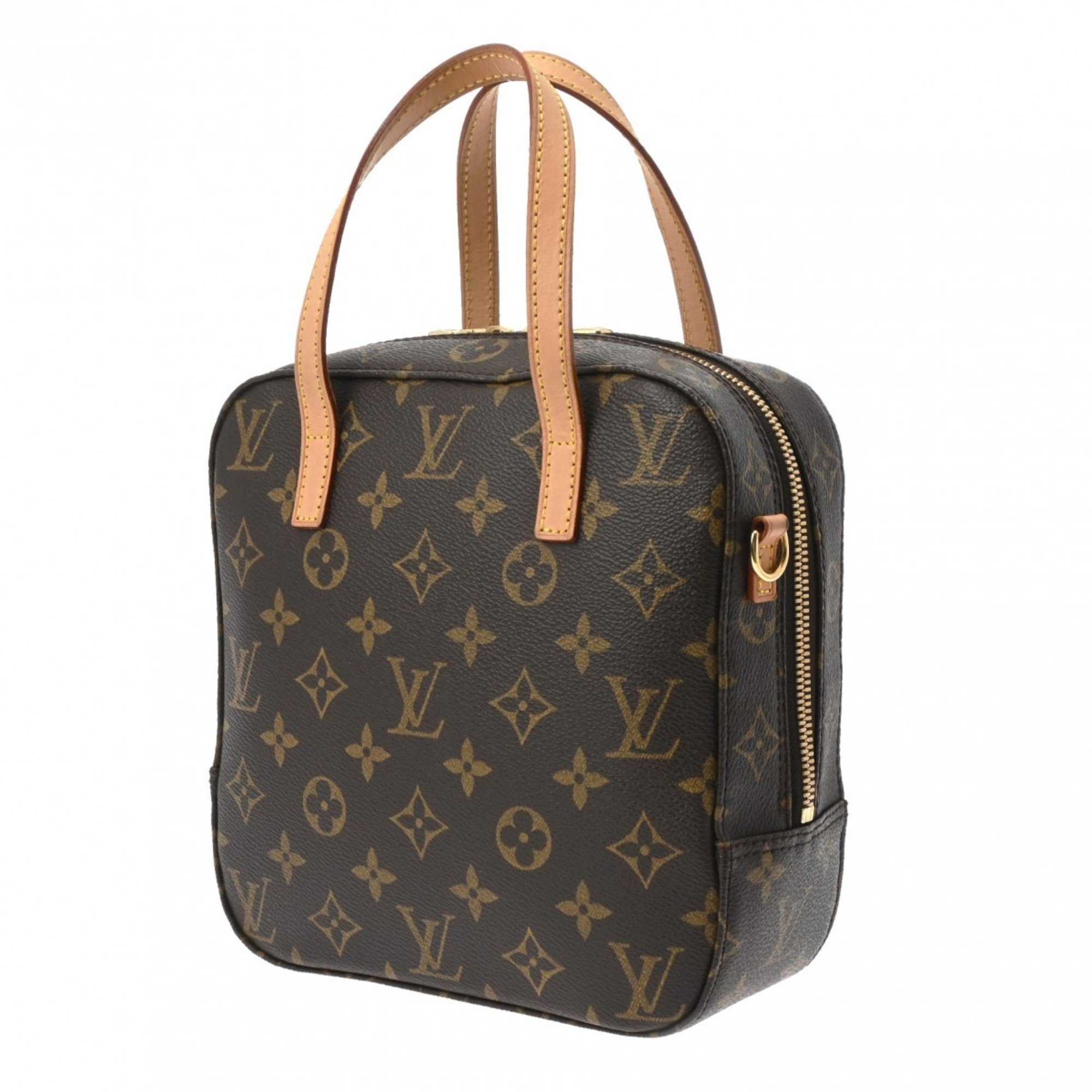 LOUIS VUITTON Louis Vuitton Monogram Spontini Brown M47500 Women's Canvas Handbag