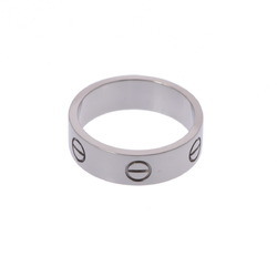 CARTIER Love Ring #57 Size 16 Women's K18 White Gold