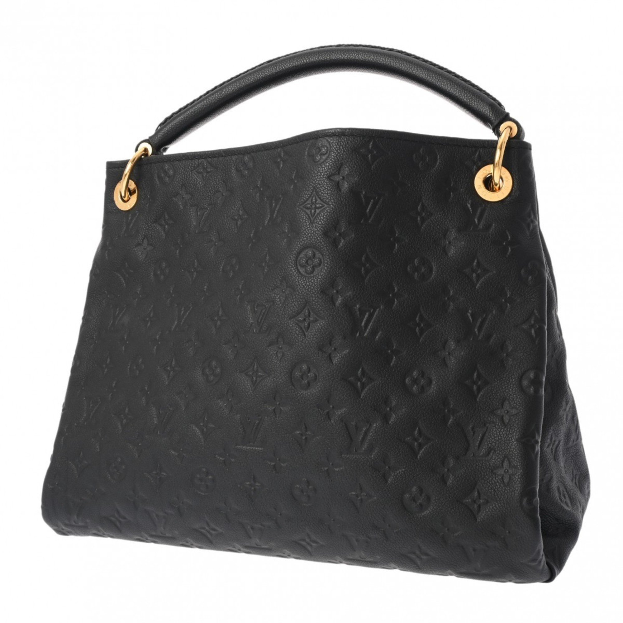 LOUIS VUITTON Louis Vuitton Monogram Empreinte Artsy MM Noir M41066 Women's Leather Handbag