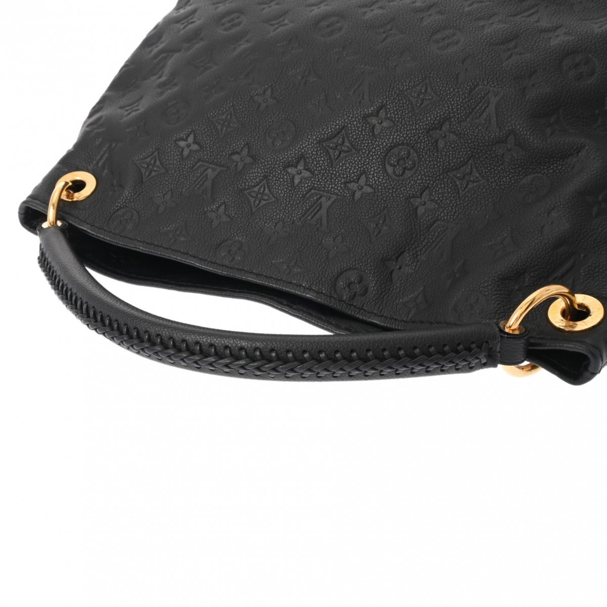 LOUIS VUITTON Louis Vuitton Monogram Empreinte Artsy MM Noir M41066 Women's Leather Handbag