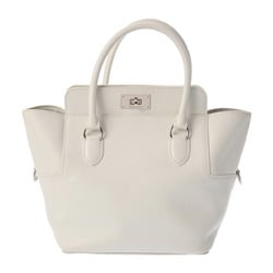 HERMES Hermes Toolbox 20 White □P Stamp (around 2012) Women's Swift Leather Handbag