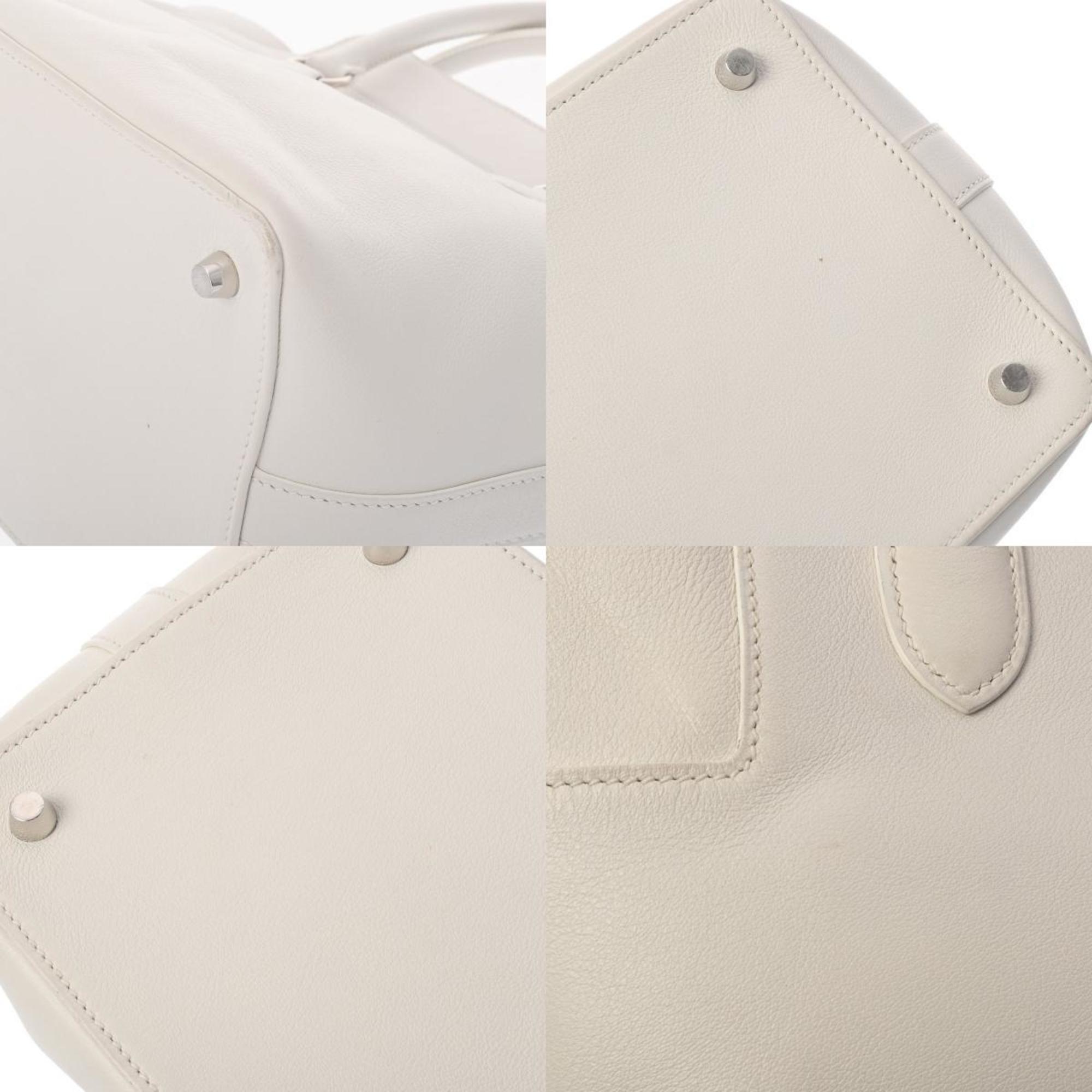 HERMES Hermes Toolbox 20 White □P Stamp (around 2012) Women's Swift Leather Handbag