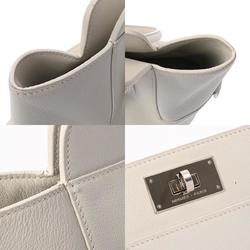 HERMES Hermes Toolbox 20 White □P Stamp (around 2012) Women's Swift Leather Handbag