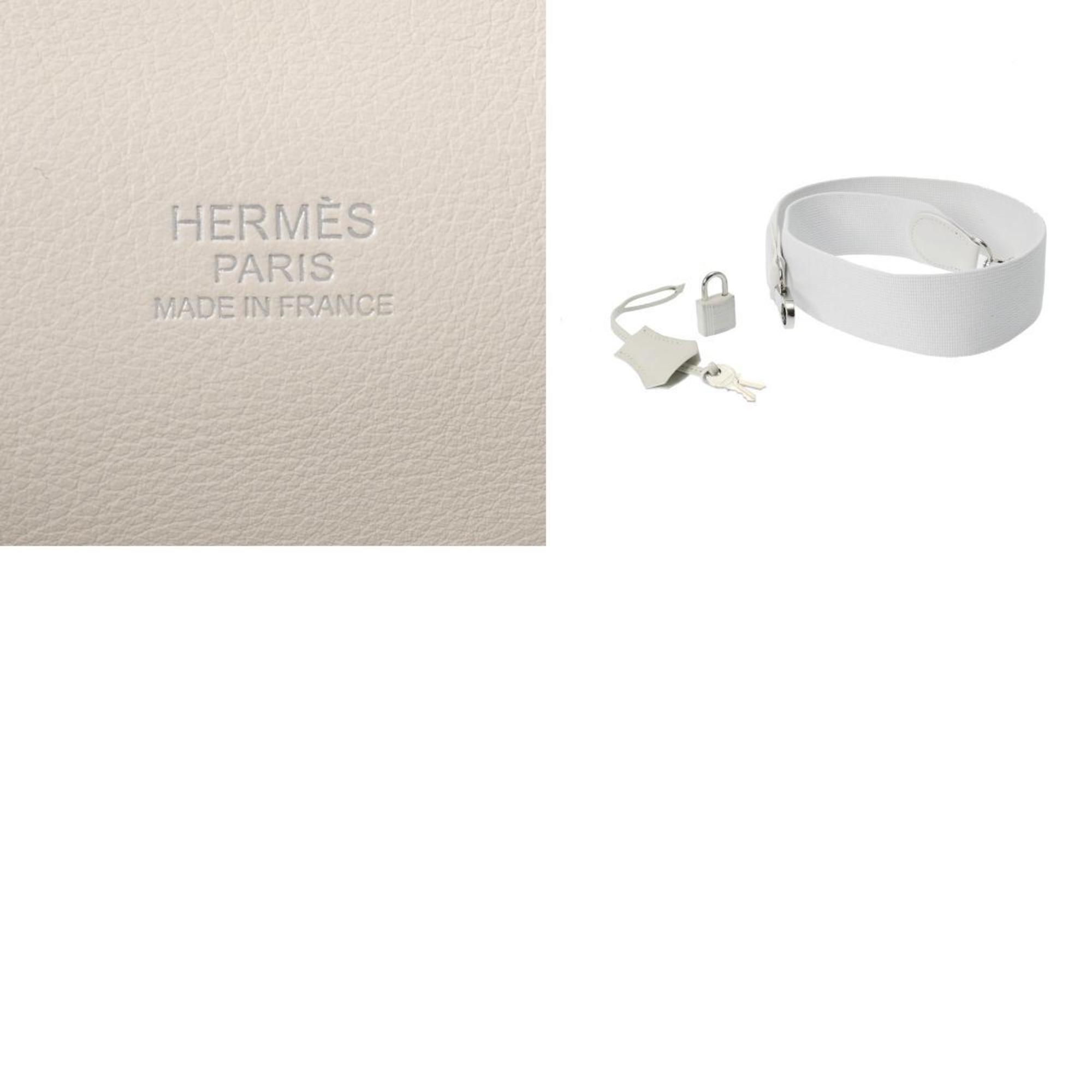 HERMES Hermes Toolbox 20 White □P Stamp (around 2012) Women's Swift Leather Handbag